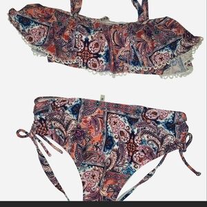 Swimsuits For All Paisley Bikini - Multicolor